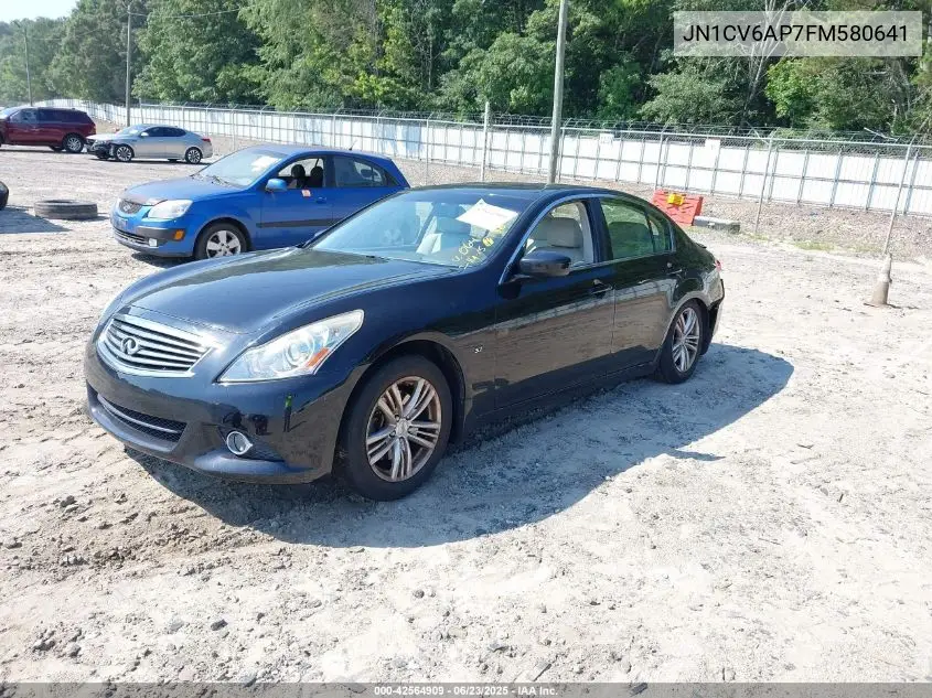 2015 Infiniti Q40 VIN: JN1CV6AP7FM580641 Lot: 42564909