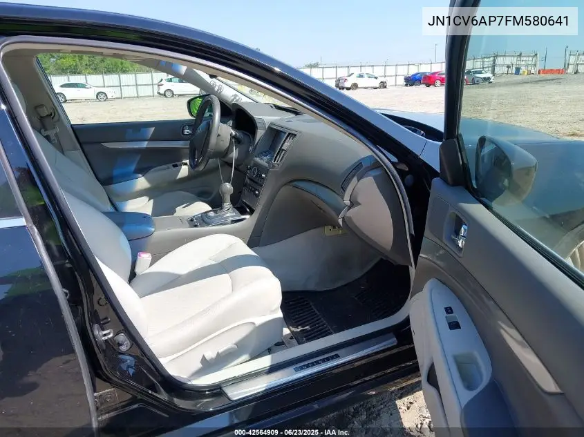 2015 Infiniti Q40 VIN: JN1CV6AP7FM580641 Lot: 42564909