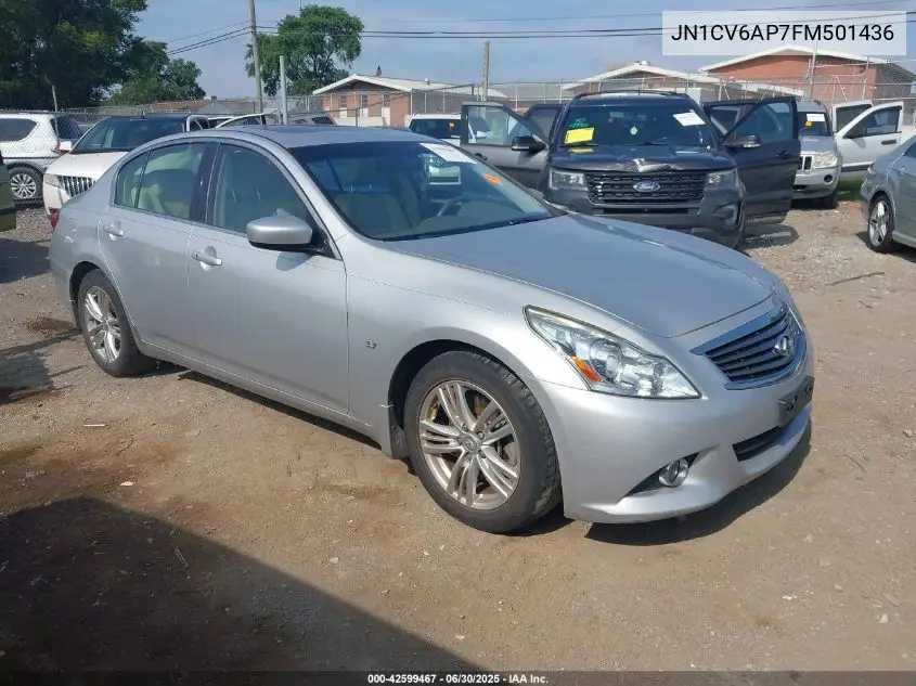 2015 Infiniti Q40 VIN: JN1CV6AP7FM501436 Lot: 42599467