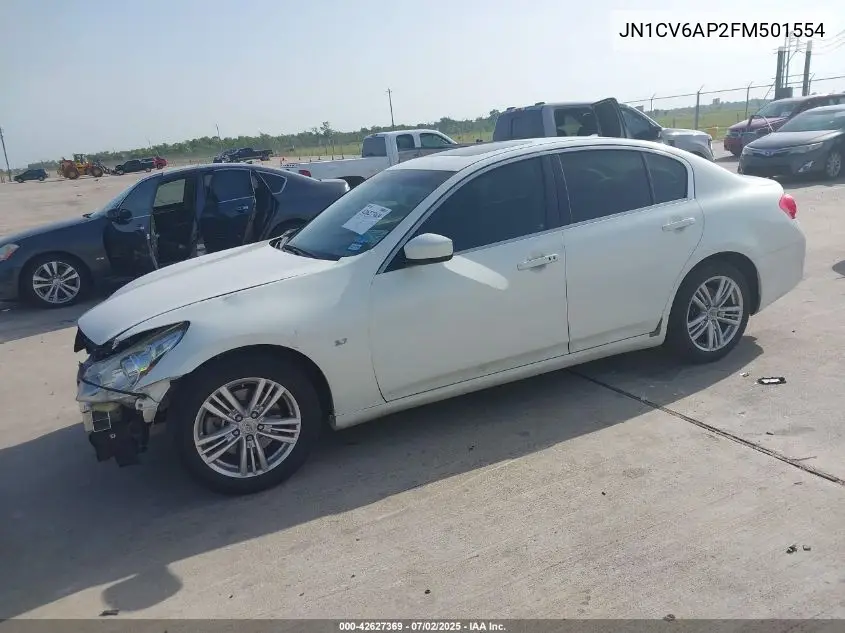 2015 Infiniti Q40 VIN: JN1CV6AP2FM501554 Lot: 42627369