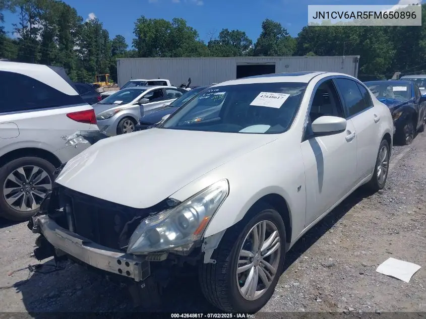 2015 Infiniti Q40 VIN: JN1CV6AR5FM650896 Lot: 42648617