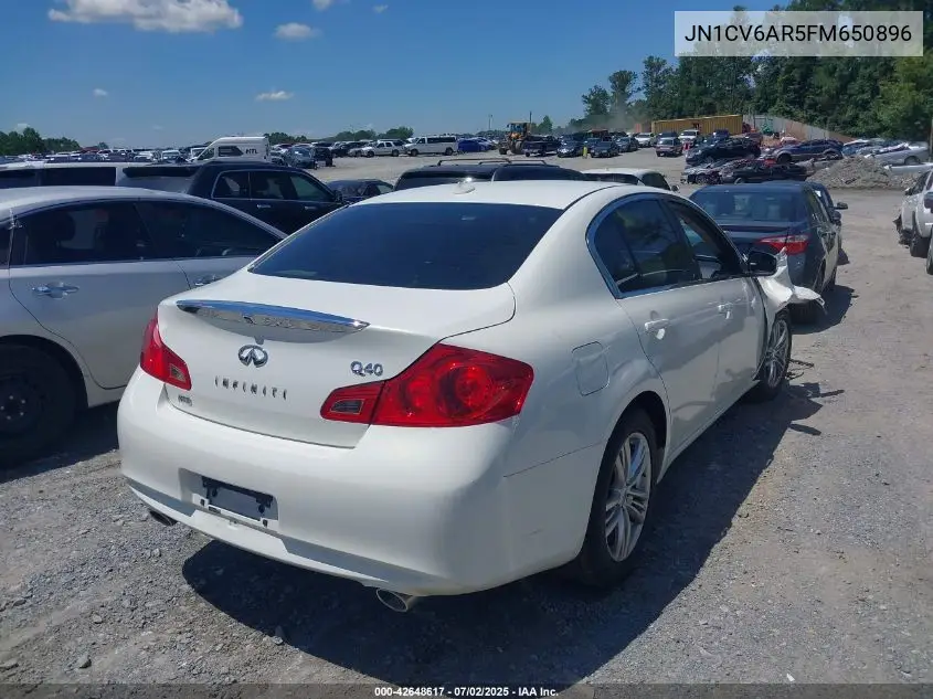 2015 Infiniti Q40 VIN: JN1CV6AR5FM650896 Lot: 42648617