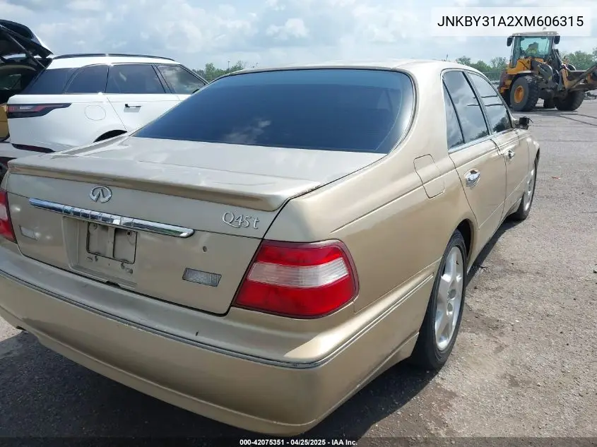 1999 Infiniti Q45 Touring VIN: JNKBY31A2XM606315 Lot: 42075351