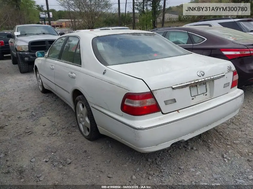 2000 Infiniti Q45 Anniversary Edition/Touring VIN: JNKBY31A9YM300780 Lot: 41950554