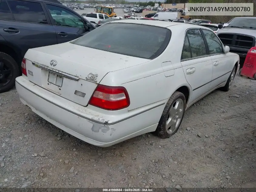 2000 Infiniti Q45 Anniversary Edition/Touring VIN: JNKBY31A9YM300780 Lot: 41950554