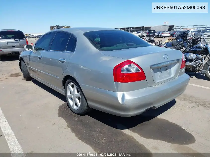 2002 Infiniti Q45 Luxury VIN: JNKBF01A52M000939 Lot: 41879636