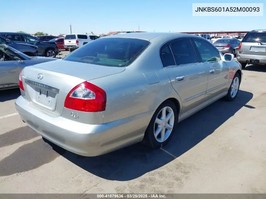 2002 Infiniti Q45 Luxury VIN: JNKBF01A52M000939 Lot: 41879636