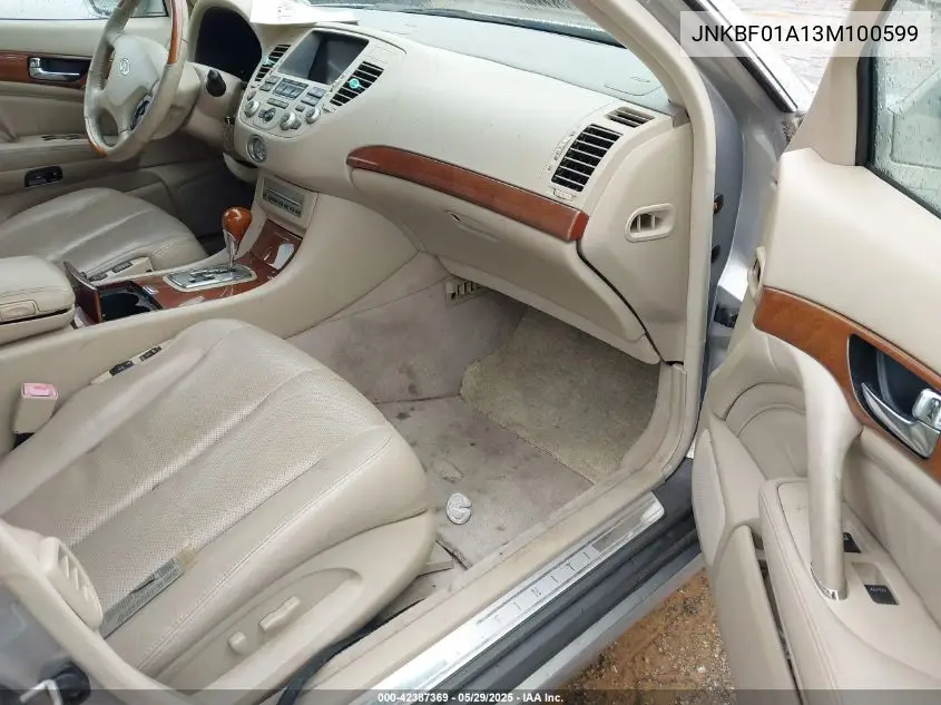 2003 Infiniti Q45 Premium VIN: JNKBF01A13M100599 Lot: 42387369