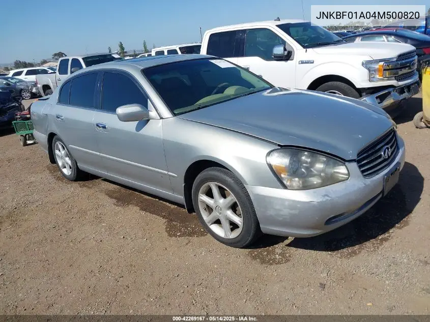 jnkbf01a04m500820 JNKBF01A04M500820 2004 Infiniti Q45 Luxury
