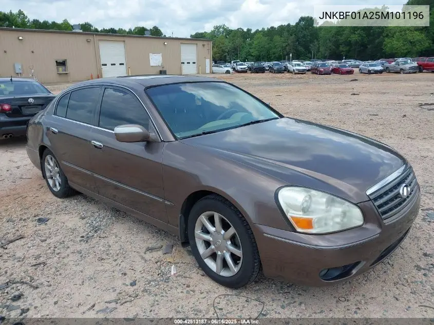 2005 Infiniti Q45 VIN: JNKBF01A25M101196 Lot: 42513187