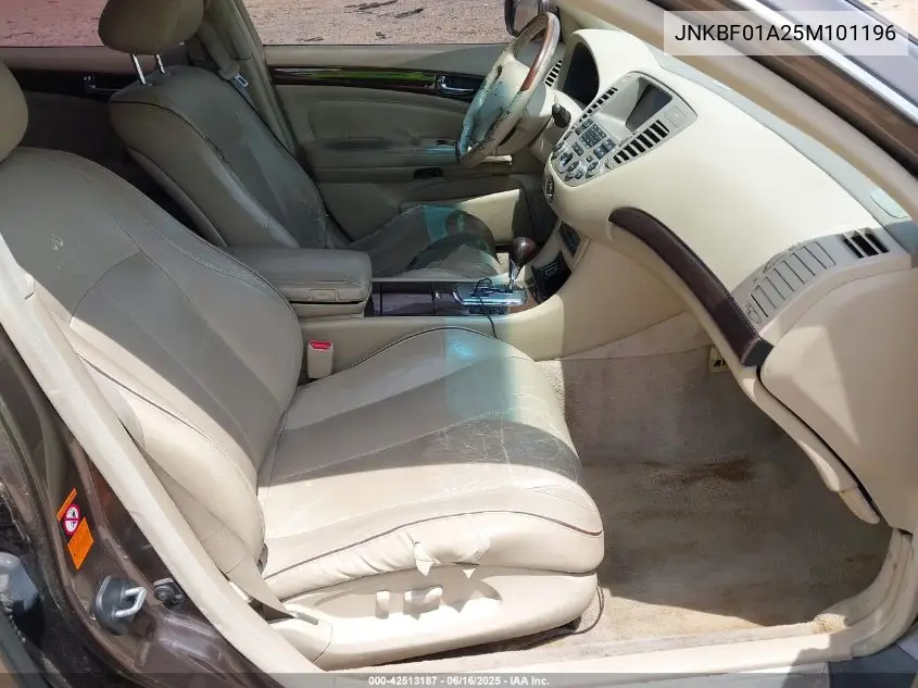 2005 Infiniti Q45 VIN: JNKBF01A25M101196 Lot: 42513187