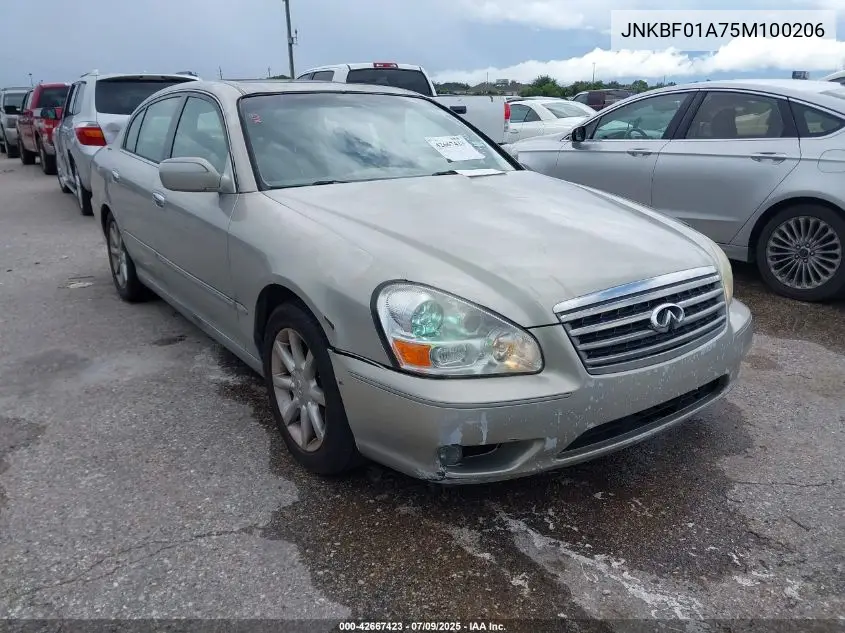 jnkbf01a75m100206 JNKBF01A75M100206 2005 Infiniti Q45