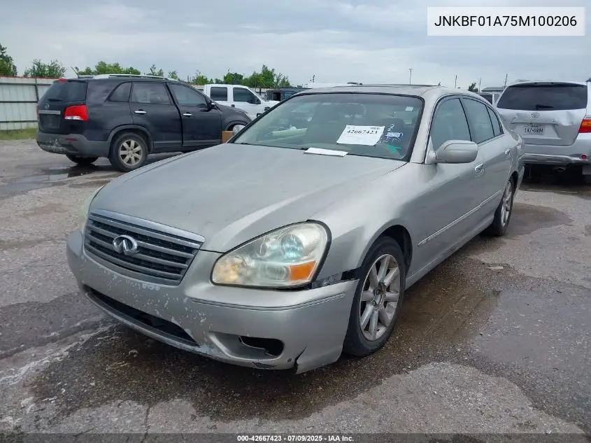 jnkbf01a75m100206 JNKBF01A75M100206 2005 Infiniti Q45