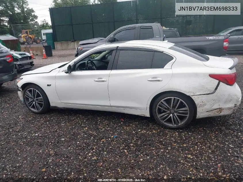 JN1BV7AR3EM698333 2014 Infiniti Q50 Sport