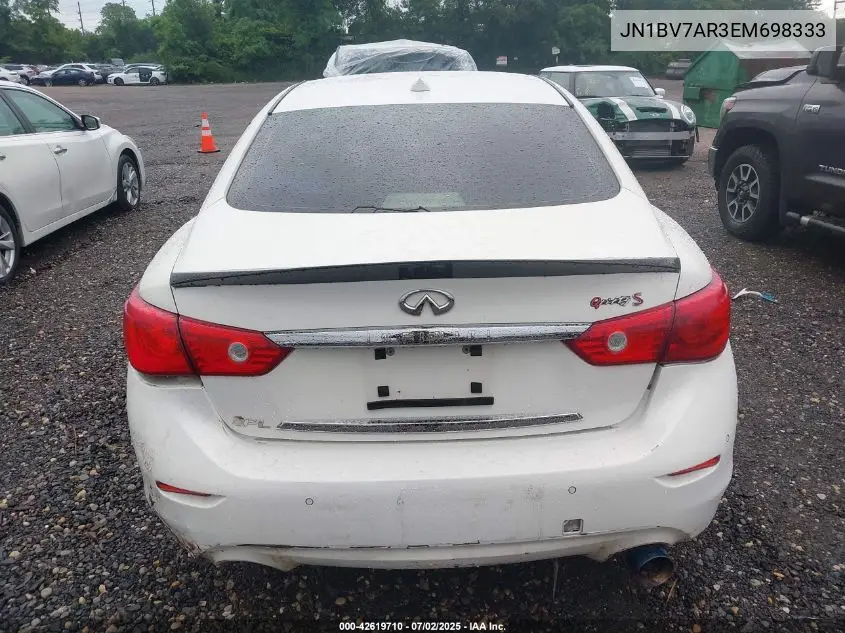 JN1BV7AR3EM698333 2014 Infiniti Q50 Sport