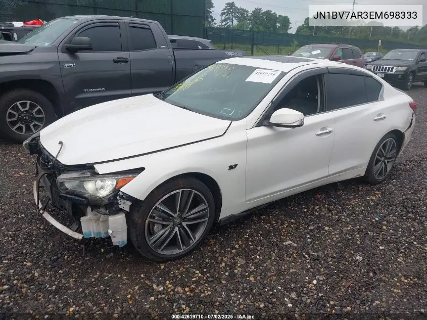 JN1BV7AR3EM698333 2014 Infiniti Q50 Sport
