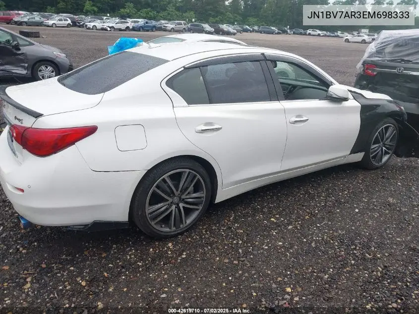 JN1BV7AR3EM698333 2014 Infiniti Q50 Sport