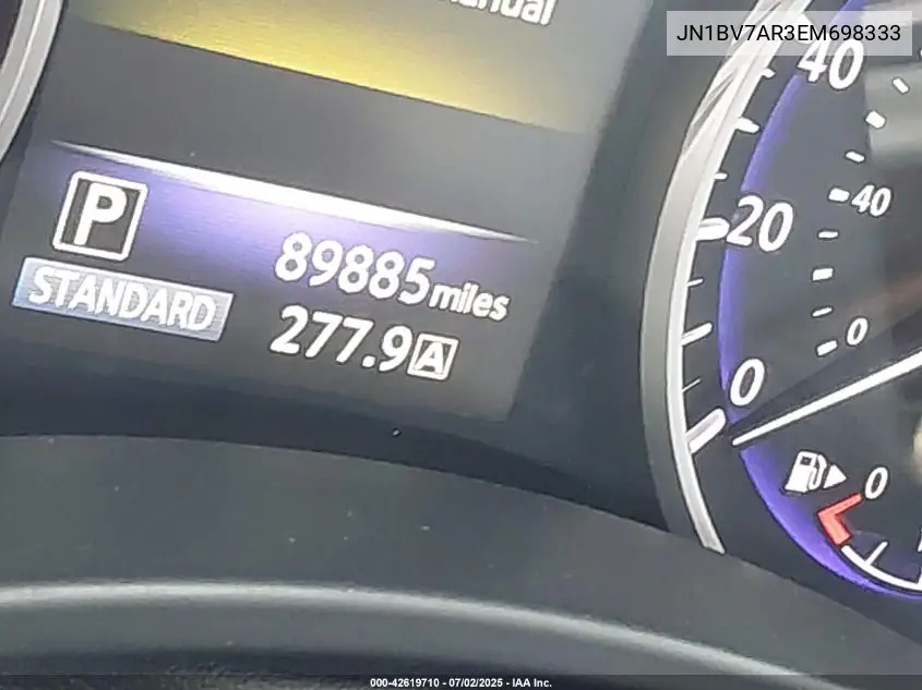 JN1BV7AR3EM698333 2014 Infiniti Q50 Sport