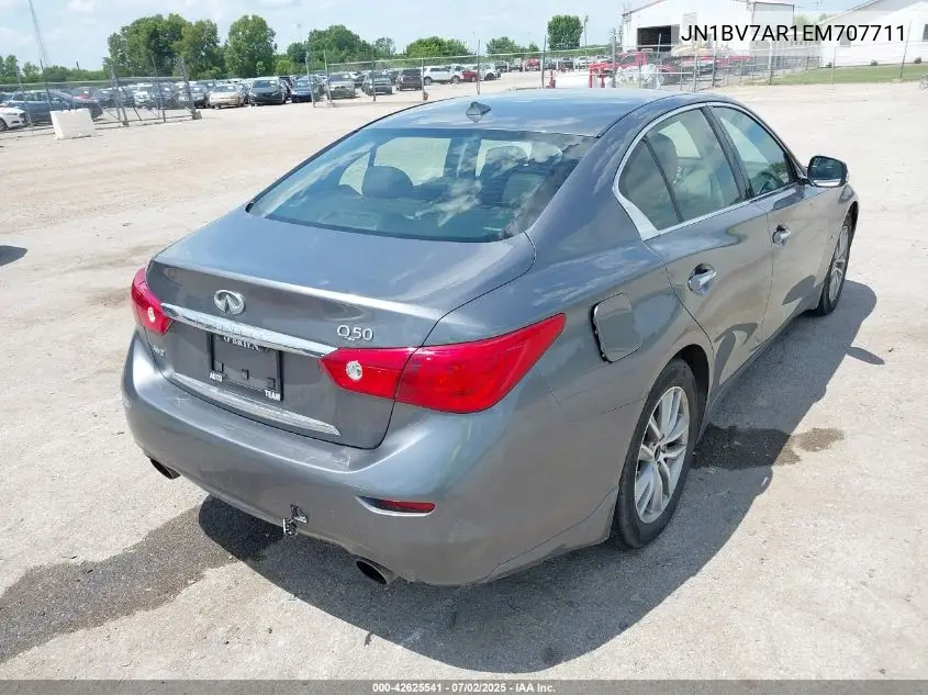 2014 Infiniti Q50 Premium VIN: JN1BV7AR1EM707711 Lot: 42625541