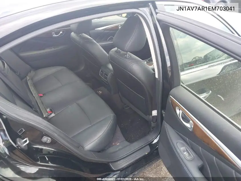2014 Infiniti Q50 Hybrid Premium VIN: JN1AV7AR1EM703041 Lot: 42646501