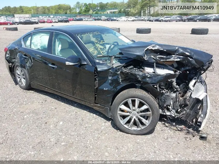 2015 Infiniti Q50 Premium VIN: JN1BV7AR4FM410949 Lot: 42243917