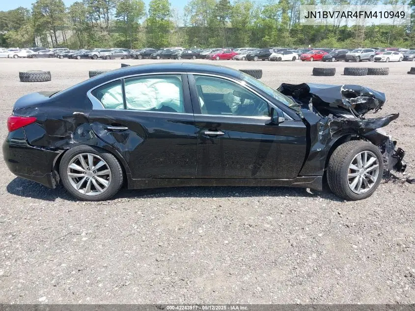 2015 Infiniti Q50 Premium VIN: JN1BV7AR4FM410949 Lot: 42243917