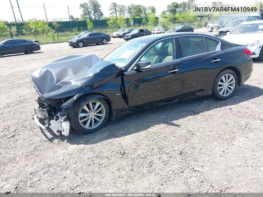 2015 Infiniti Q50 Premium VIN: JN1BV7AR4FM410949 Lot: 42243917