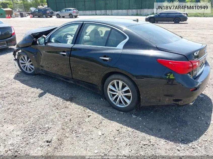 2015 Infiniti Q50 Premium VIN: JN1BV7AR4FM410949 Lot: 42243917