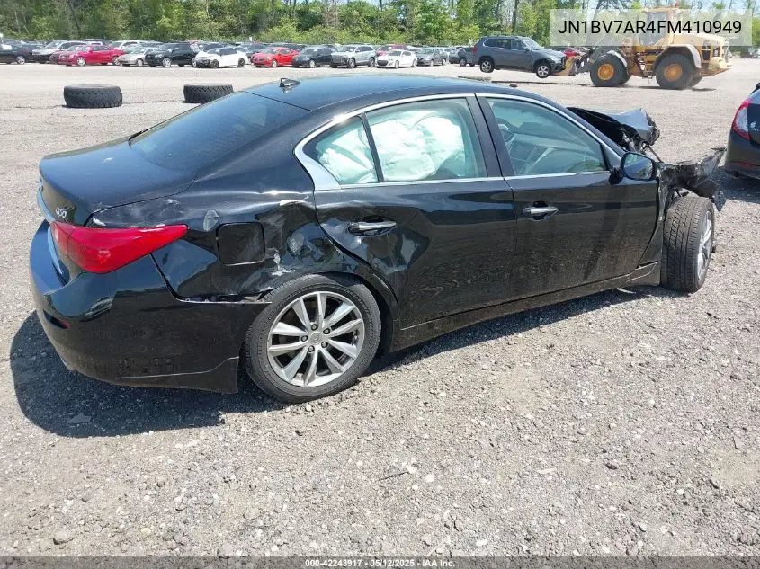 2015 Infiniti Q50 Premium VIN: JN1BV7AR4FM410949 Lot: 42243917