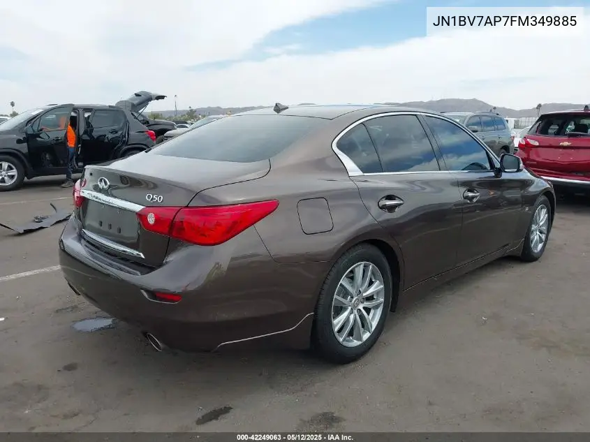 2015 Infiniti Q50 Premium VIN: JN1BV7AP7FM349885 Lot: 42249063