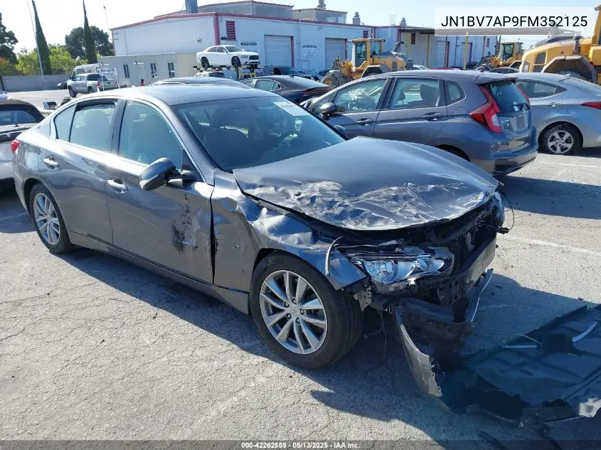 jn1bv7ap9fm352125 JN1BV7AP9FM352125 2015 Infiniti Q50 Premium