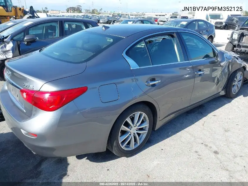 jn1bv7ap9fm352125 JN1BV7AP9FM352125 2015 Infiniti Q50 Premium
