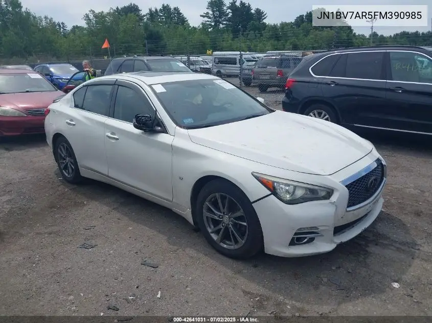 2015 Infiniti Q50 Premium VIN: JN1BV7AR5FM390985 Lot: 42641031