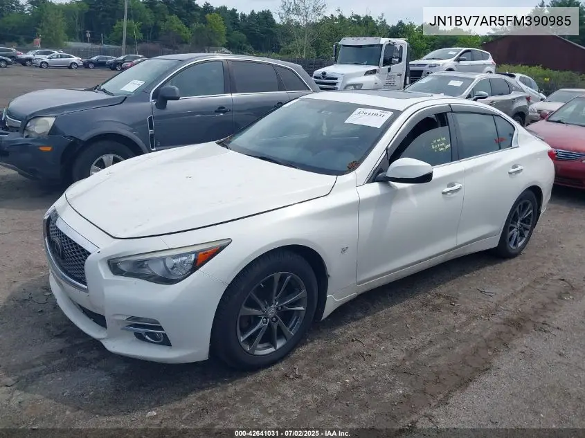 2015 Infiniti Q50 Premium VIN: JN1BV7AR5FM390985 Lot: 42641031