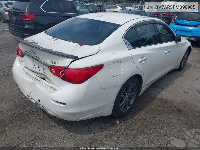 2015 Infiniti Q50 Premium VIN: JN1BV7AR5FM390985 Lot: 42641031