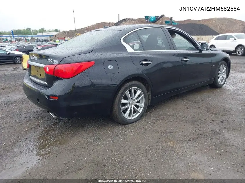 2017 Infiniti Q50 2.0T Premium VIN: JN1CV7AR2HM682584 Lot: 42226116
