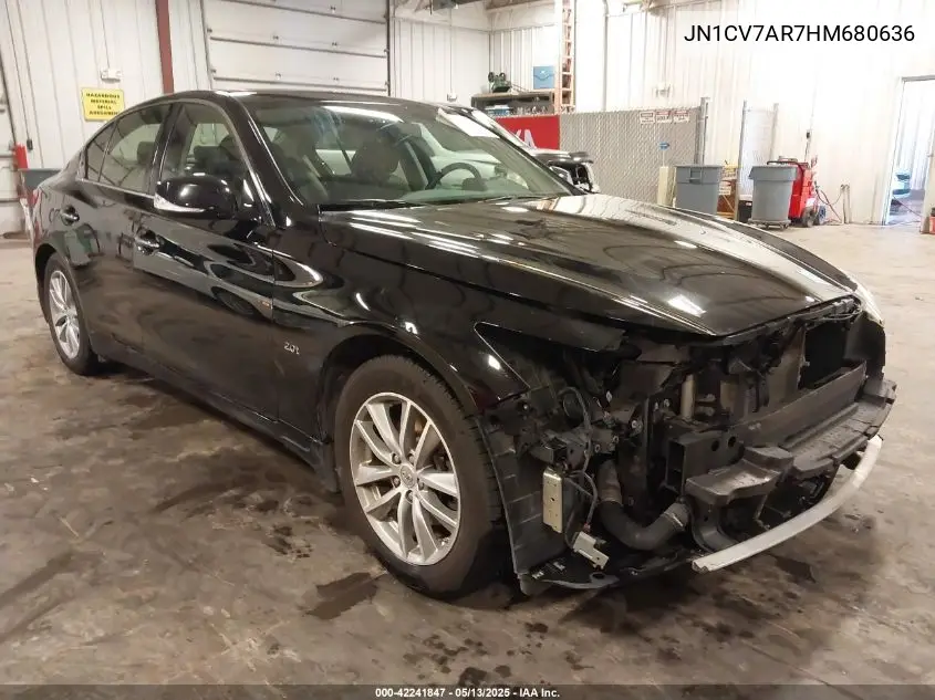2017 Infiniti Q50 2.0T Premium VIN: JN1CV7AR7HM680636 Lot: 42241847