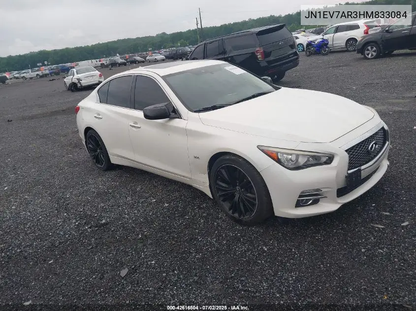 2017 Infiniti Q50 3.0T Premium VIN: JN1EV7AR3HM833084 Lot: 42616504