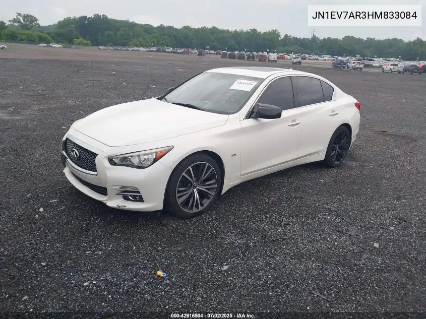 2017 Infiniti Q50 3.0T Premium VIN: JN1EV7AR3HM833084 Lot: 42616504