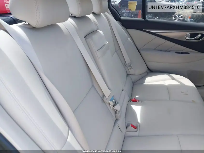2017 Infiniti Q50 3.0T Premium VIN: JN1EV7ARXHM834510 Lot: 42800440