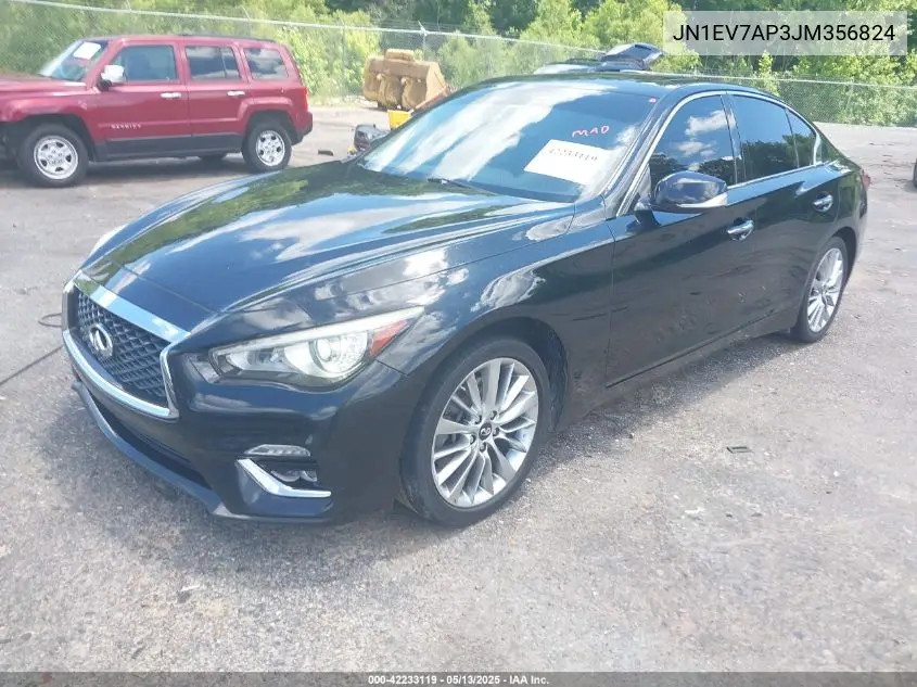 2018 Infiniti Q50 3.0T Luxe VIN: JN1EV7AP3JM356824 Lot: 42233119