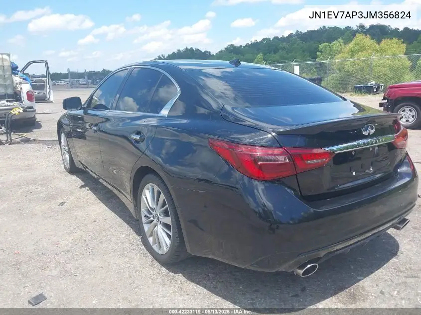 2018 Infiniti Q50 3.0T Luxe VIN: JN1EV7AP3JM356824 Lot: 42233119