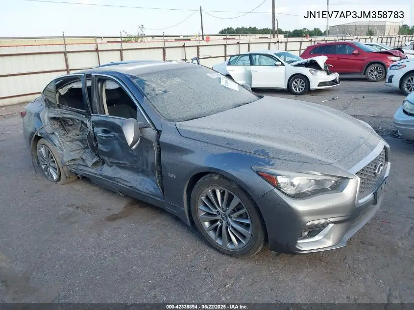 jn1ev7ap3jm358783 JN1EV7AP3JM358783 2018 Infiniti Q50 3.0T Luxe