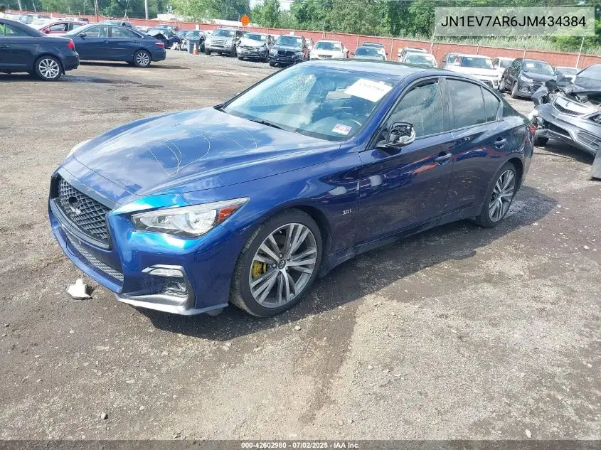 2018 Infiniti Q50 3.0T Sport VIN: JN1EV7AR6JM434384 Lot: 42602980