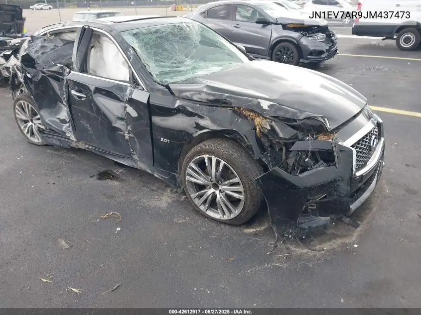 2018 Infiniti Q50 3.0T Luxe VIN: JN1EV7AR9JM437473 Lot: 42612917