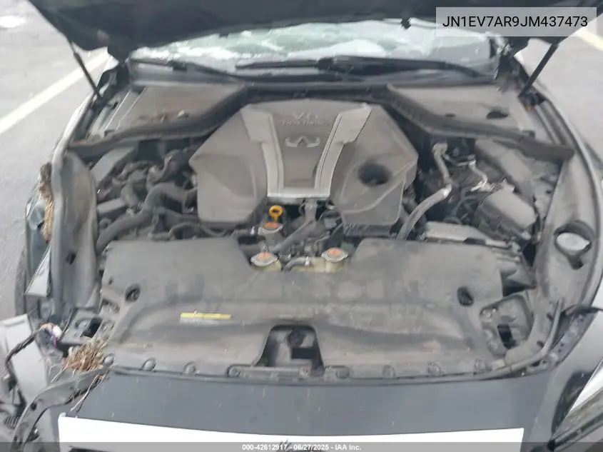 2018 Infiniti Q50 3.0T Luxe VIN: JN1EV7AR9JM437473 Lot: 42612917