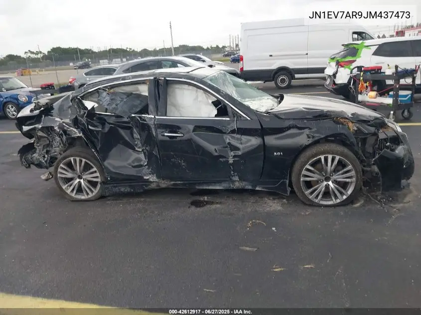 2018 Infiniti Q50 3.0T Luxe VIN: JN1EV7AR9JM437473 Lot: 42612917