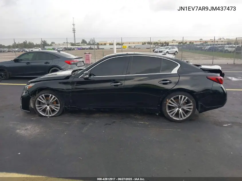 2018 Infiniti Q50 3.0T Luxe VIN: JN1EV7AR9JM437473 Lot: 42612917