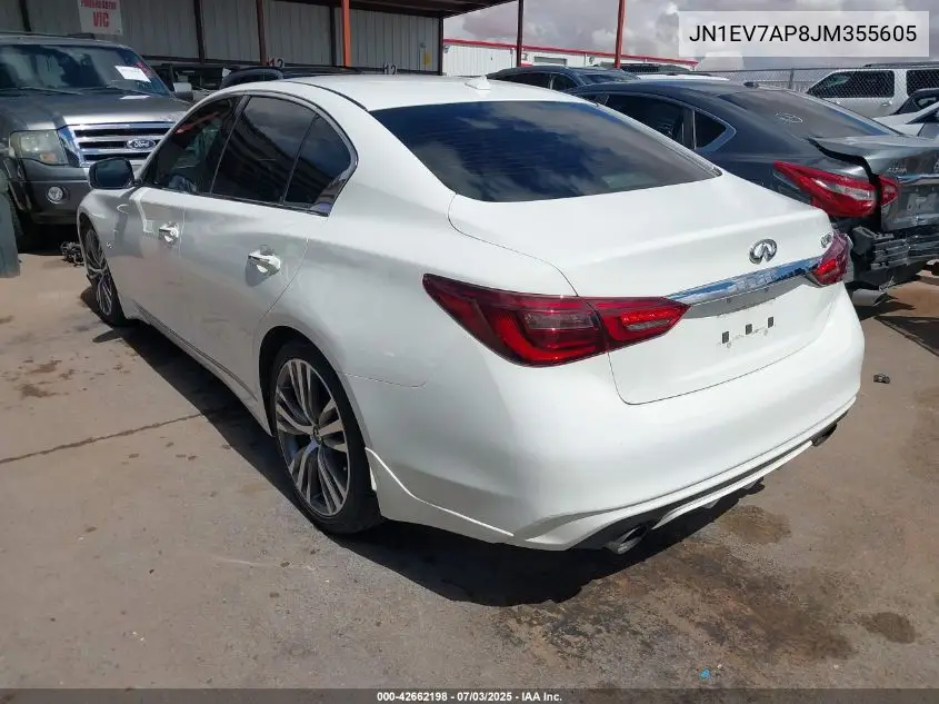 2018 Infiniti Q50 3.0T Sport VIN: JN1EV7AP8JM355605 Lot: 42662198