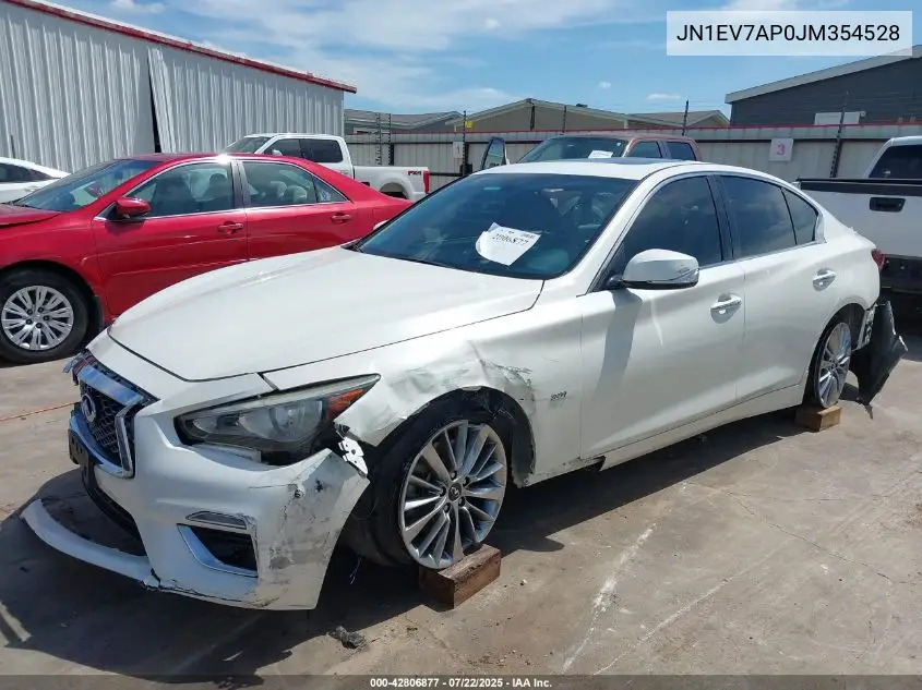 2018 Infiniti Q50 3.0T Luxe VIN: JN1EV7AP0JM354528 Lot: 42806877
